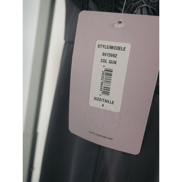 JS Collections Rosalind | Cold Shoulder Midi | Lace Appliqué | Elegant Dress 4 - Picture 6 of 9